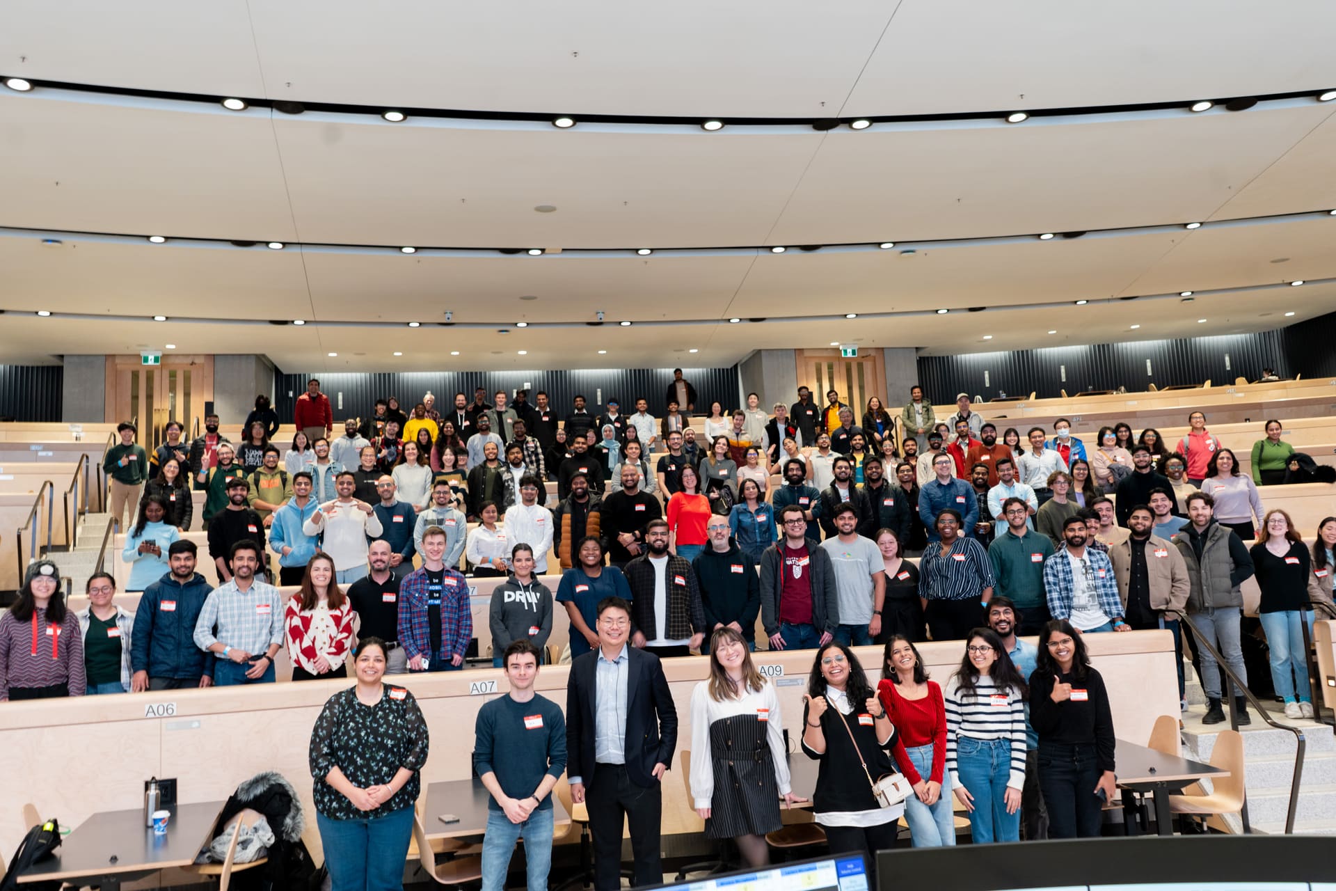 GDG Toronto community gathered for a group photo at a past event